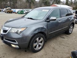 Salvage cars for sale at Mendon, MA auction: 2012 Acura MDX Technology