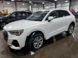 Salvage cars for sale at Ham Lake, MN auction: 2023 Audi Q3 Premium S Line 45