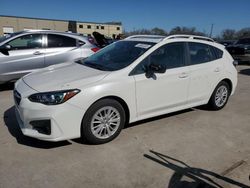 2018 Subaru Impreza Premium Plus en venta en Wilmer, TX