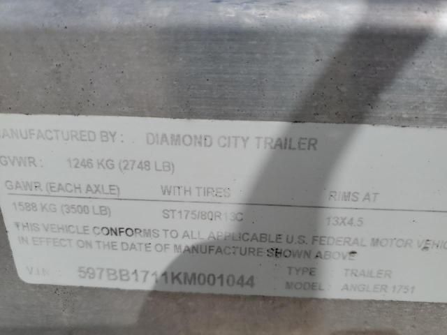 2019 Other 2019 Diamond City Boat Trailer