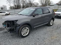 Salvage cars for sale at Gastonia, NC auction: 2017 Ford Explorer XLT