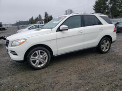 Mercedes-Benz salvage cars for sale: 2013 Mercedes-Benz ML 350 4matic