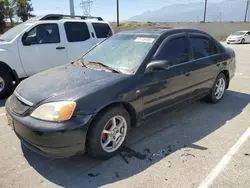 Salvage cars for sale from Copart Rancho Cucamonga, CA: 2002 Honda Civic EX