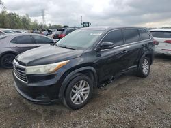 Salvage cars for sale at Riverview, FL auction: 2015 Toyota Highlander LE