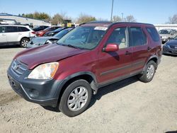 Salvage cars for sale at Sacramento, CA auction: 2006 Honda CR-V EX