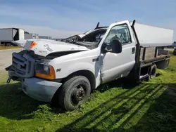 Salvage trucks for sale at Fresno, CA auction: 2001 Ford F350 Super Duty