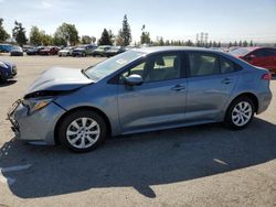 Salvage cars for sale from Copart Rancho Cucamonga, CA: 2024 Toyota Corolla LE