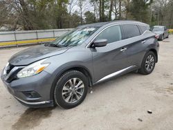 Salvage cars for sale at Greenwell Springs, LA auction: 2016 Nissan Murano S