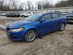 Salvage cars for sale at Ellwood City, PA auction: 2017 Ford Fusion SE