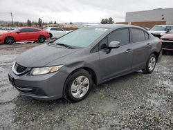 Salvage cars for sale at Mentone, CA auction: 2013 Honda Civic LX