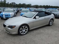 BMW 6 Series salvage cars for sale: 2007 BMW 650 I