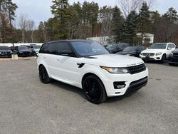 Salvage cars for sale at North Billerica, MA auction: 2017 Land Rover Range Rover Sport Autobiography