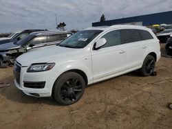 Salvage cars for sale at Woodhaven, MI auction: 2014 Audi Q7 Premium Plus