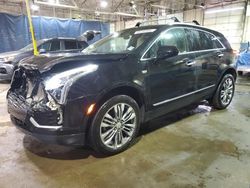 Salvage cars for sale at Woodhaven, MI auction: 2017 Cadillac XT5 Premium Luxury