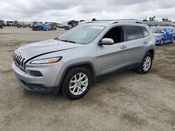 Salvage cars for sale at San Diego, CA auction: 2016 Jeep Cherokee Latitude