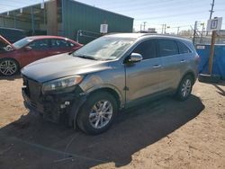 Salvage cars for sale at Colorado Springs, CO auction: 2016 KIA Sorento LX