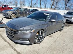 Salvage cars for sale at Bridgeton, MO auction: 2018 Honda Accord Sport