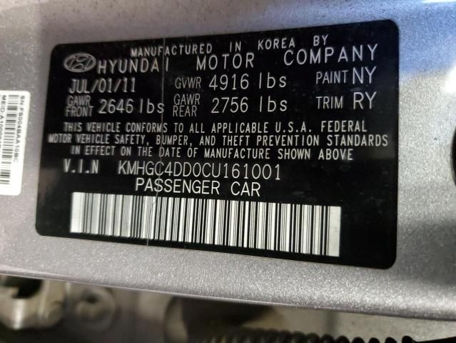 2012 Hyundai Genesis 3.8L