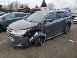 Salvage cars for sale at Denver, CO auction: 2017 Toyota Highlander SE