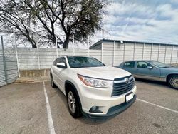 2015 Toyota Highlander XLE en venta en Grand Prairie, TX