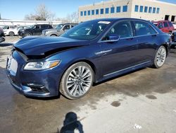 Salvage cars for sale at Littleton, CO auction: 2017 Lincoln Continental Reserve