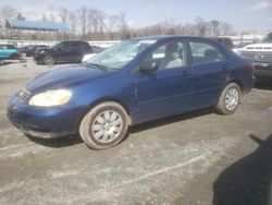 Salvage cars for sale at Spartanburg, SC auction: 2003 Toyota Corolla CE