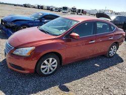 Salvage cars for sale at Houston, TX auction: 2015 Nissan Sentra S