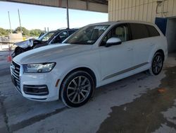 Salvage cars for sale at Homestead, FL auction: 2018 Audi Q7 Prestige