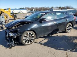 Salvage cars for sale at Pennsburg, PA auction: 2016 Nissan Maxima 3.5S