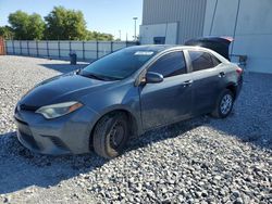 Salvage cars for sale at Apopka, FL auction: 2016 Toyota Corolla L