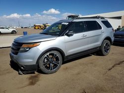 Salvage cars for sale at Brighton, CO auction: 2015 Ford Explorer Sport