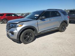 Salvage cars for sale at Houston, TX auction: 2022 Ford Explorer XLT