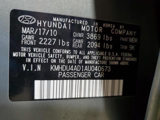 2010 Hyundai Elantra Blue