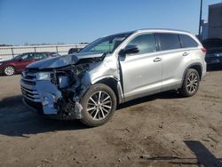 Salvage cars for sale at Fredericksburg, VA auction: 2019 Toyota Highlander SE