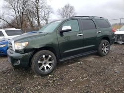 Salvage cars for sale at Cicero, IN auction: 2010 Toyota Sequoia Limited