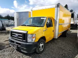 Salvage trucks for sale at Graham, WA auction: 2022 Ford Econoline E350 Super Duty Cutaway Van