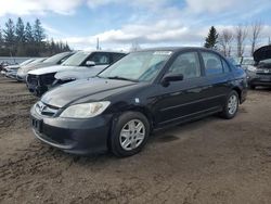 Salvage cars for sale at Bowmanville, ON auction: 2005 Honda Civic DX VP