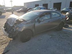 Salvage cars for sale at Jacksonville, FL auction: 2012 Honda Civic LX