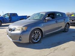 Salvage cars for sale at Grand Prairie, TX auction: 2012 Lexus CT 200