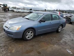 Salvage cars for sale at San Martin, CA auction: 2007 Honda Accord SE