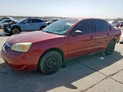 Salvage cars for sale at Grand Prairie, TX auction: 2007 Chevrolet Malibu LS