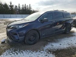 Toyota Sienna le salvage cars for sale: 2021 Toyota Sienna LE