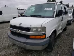 Salvage trucks for sale at Graham, WA auction: 2009 Chevrolet Express G3500