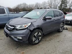 Salvage cars for sale at North Billerica, MA auction: 2016 Honda CR-V Touring