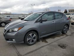 Salvage cars for sale at Littleton, CO auction: 2018 Nissan Leaf S