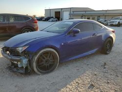 Salvage cars for sale at San Antonio, TX auction: 2015 Lexus RC 350