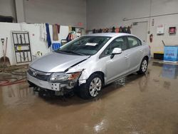 Salvage cars for sale at Elgin, IL auction: 2012 Honda Civic LX