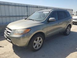 Salvage cars for sale at Kansas City, KS auction: 2008 Hyundai Santa FE SE