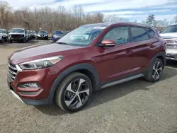 Salvage cars for sale at East Granby, CT auction: 2017 Hyundai Tucson Limited