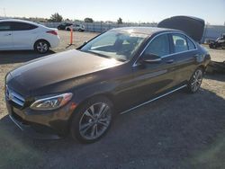 Salvage cars for sale at Antelope, CA auction: 2015 Mercedes-Benz C 300 4matic